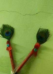 Beautiful Pens With Peacock Feathers