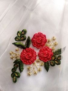 🥀Red And White Fancy Frock🍒