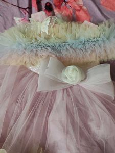Adorable Pink Tulle Dress with Bow