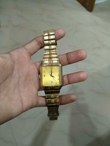 Titan Gold-Tone Classic Watch