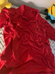 Red Adidas Polo Shirt