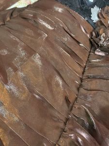 Girls Brown Party Dress