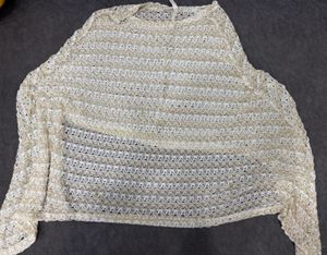 Sheer Crochet Knit Top