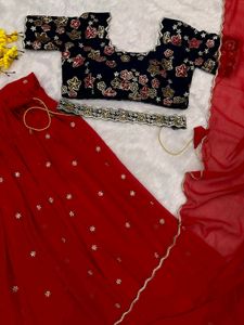 PARTY WEAR LEHENGA WITH STICH BLOUSE