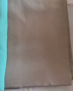New Plain Beige &amp; Teal Fabric Material