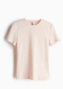 Soft Baby Pink Crew Neck T-Shirt