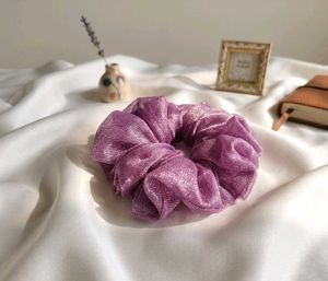 handmade XXL Sparkly Purple Scrunchie