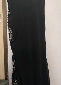 Sparkling Black Sequin Flapper Dress