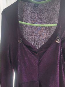 Chic Purple Party Dress- witchy/ Stevie Nicks vibe