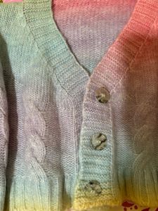 Rainbow Ombre Cardigan 🌈 🧶