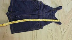 carter's cute Denim Bear dungaree romper