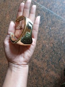 Chunky Gold Bangle Bracelet