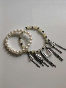 Boho Beaded Bracelet with Charms