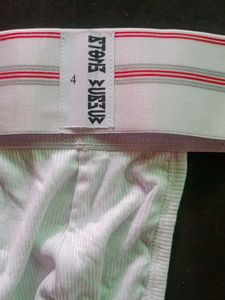 XXl White Jockstrap with Stripes