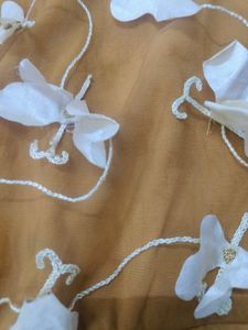 Butterfly Detail Mustard Dress