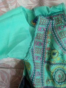Embroidered Kurta with Dhoti Pants Gujrati style