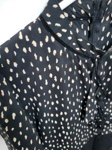 Black &amp; White Polka Dot Dress