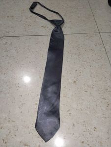 Classic Grey Satin Tie