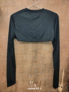 Shein Full Length High Low Hem Micro Crop Top