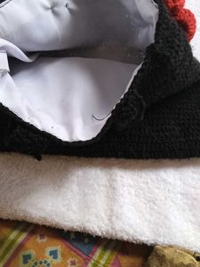 Beautiful Woolen Black Purse
