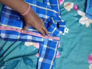 Blue Checked Shirt 3-6 months