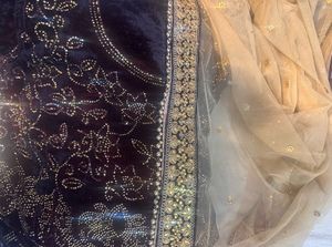 Wine Velvet Ethnic Gown