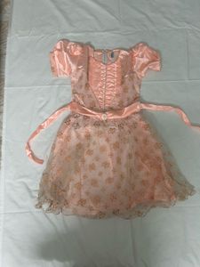 Peach Party Floral Dress