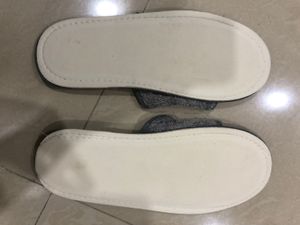 Gray Terry Slippers home use