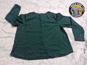 Plus Size Green Textured Top