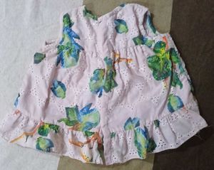 Baby Girl Pink Frock Cum Top