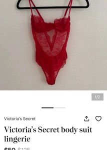 victoria 's secret Lace Teddy Bodysuit
