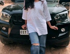 Elegant White Chikankari Short Kurti For Women