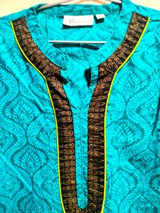 Westside Green Anarkali Kurta In Size L