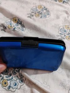 Blue Card Holder Wallet