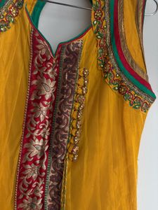 Vibrant Yellow Embroidered Kurta Set