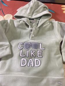 Cute 'Cool Like Dad' Velour Tracksuit