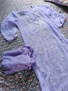 Free delivery 🚚 Real mirror Chickenkari kurta