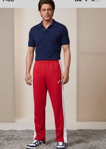 authentic Asics Snap Button Track Pants