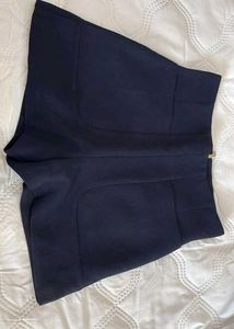 Chic Navy High-Waisted Shorts