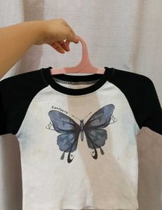 Combo of 2 Crop Tops | Y2K butterfly &amp; Grunge Aest