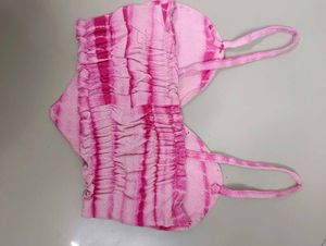 Unique Pink Tie-Dye Heart Shaped Bikini To