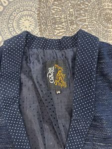 Men's Blue Ethnic Jacket