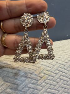 comboSparkling Red Flower Dangle Earrings