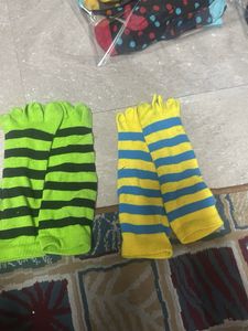 Fun Striped Toe Socks