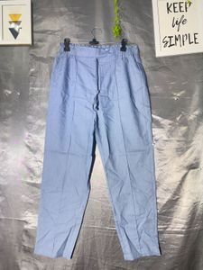 Light Blue Elastic Waist Pants