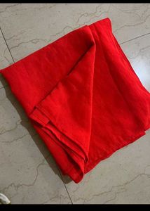 Vibrant orange georgette duppata