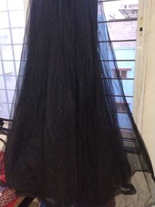 47.Elegant Black Sequin Party  Gown