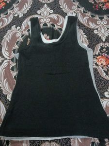 Comfortable Black Tank Top set for 3