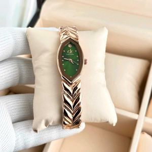 CK Green Face Rose Gold Watch