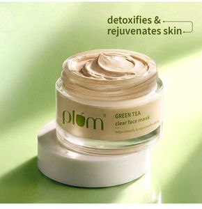 Plum Green Tea Clear Face Mask